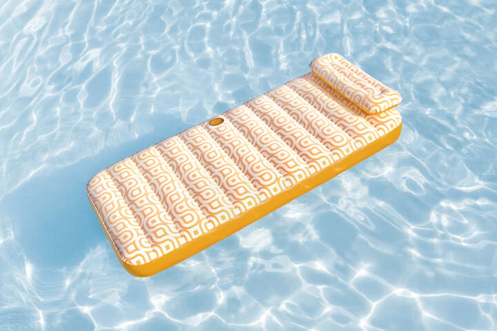 Bestway Pool Luftmatratze mit Kopfteil und Getränkehalter